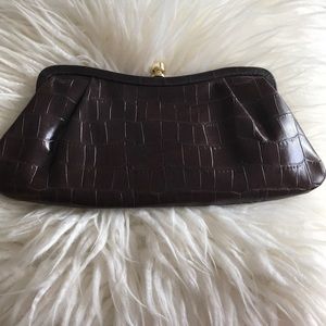 100% Cow Leather Banana Republic Clutch